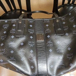Large Black MCM Tote
